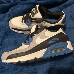 Nike Air Max Sneakers in Black, White, and Blue